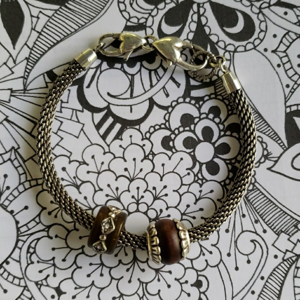 Brighton Charm Bracelet with 2 Charms